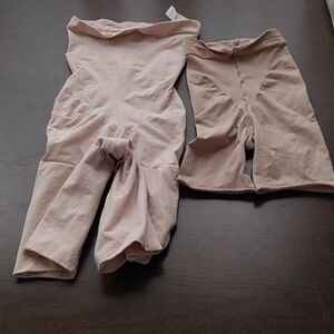 Bundle Two Shapewear - Spanx Power Series High Rise Shorts & No Tag Shorts
